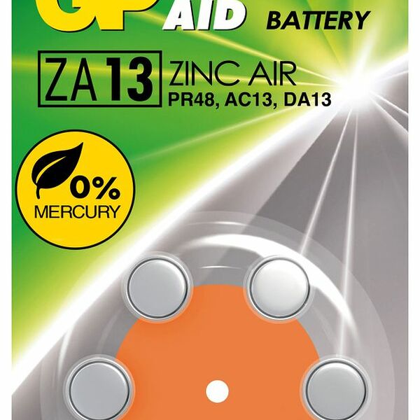 Батарейка воздушно-цинковая GP ZA13/PR48/V13A/AC13/DA13, 6 шт.