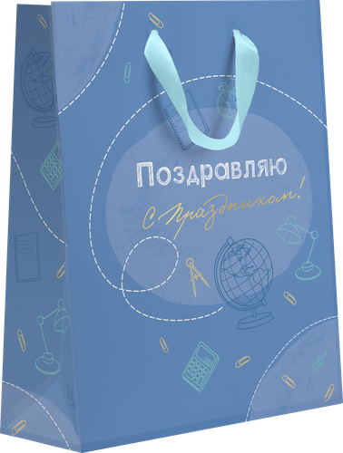 

Пакет Знайка, декоративный, с тиснением, 45х33х10см, Арт. XLT