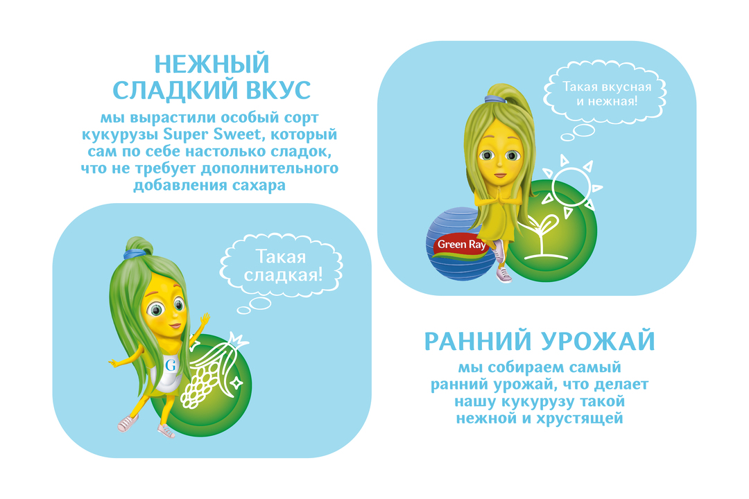 

Кукуруза Green Ray молочная без сахара 340 г