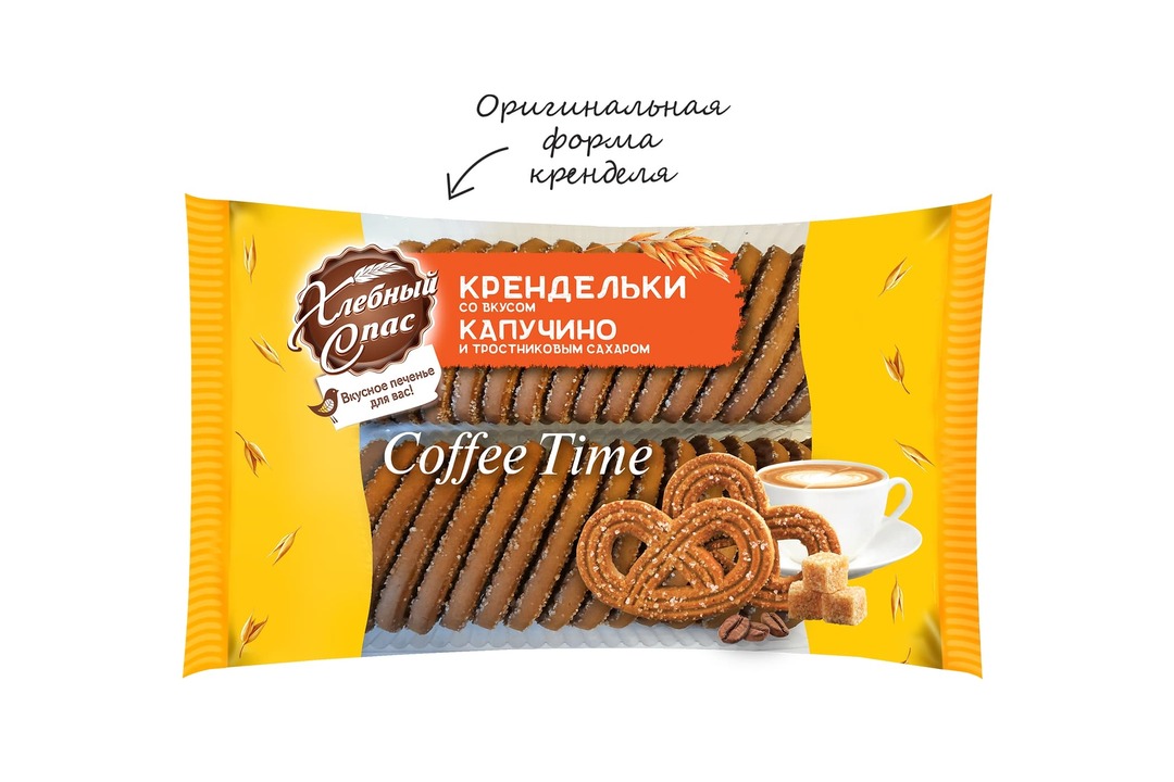 

Печенье Хлебный Спас Крендельки со вкусом капучино 320 г
