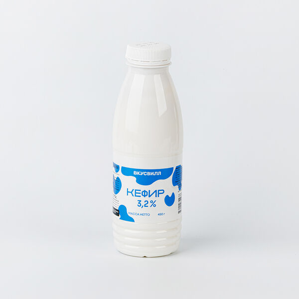 Кефир 3,2% в бутылке, 450 г