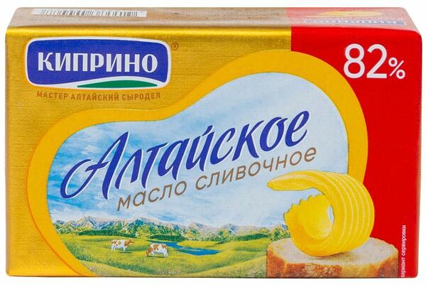 Масло сливочное Киприно Алтайское 82% 150 г