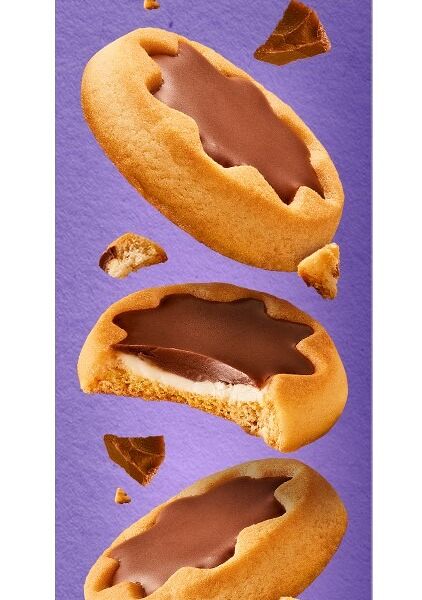 Печенье Milka Milk&Choc молочный шоколад, молочная начинка, 75 г