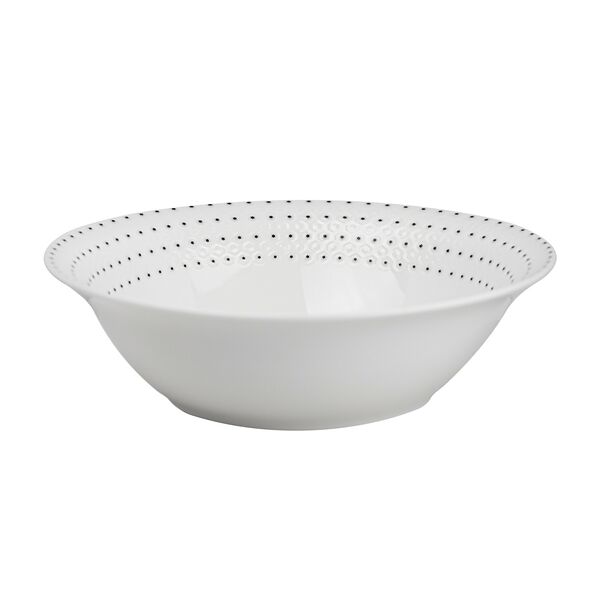 Тарелка суповая Esprado Puntos 18 см костяной фарфор