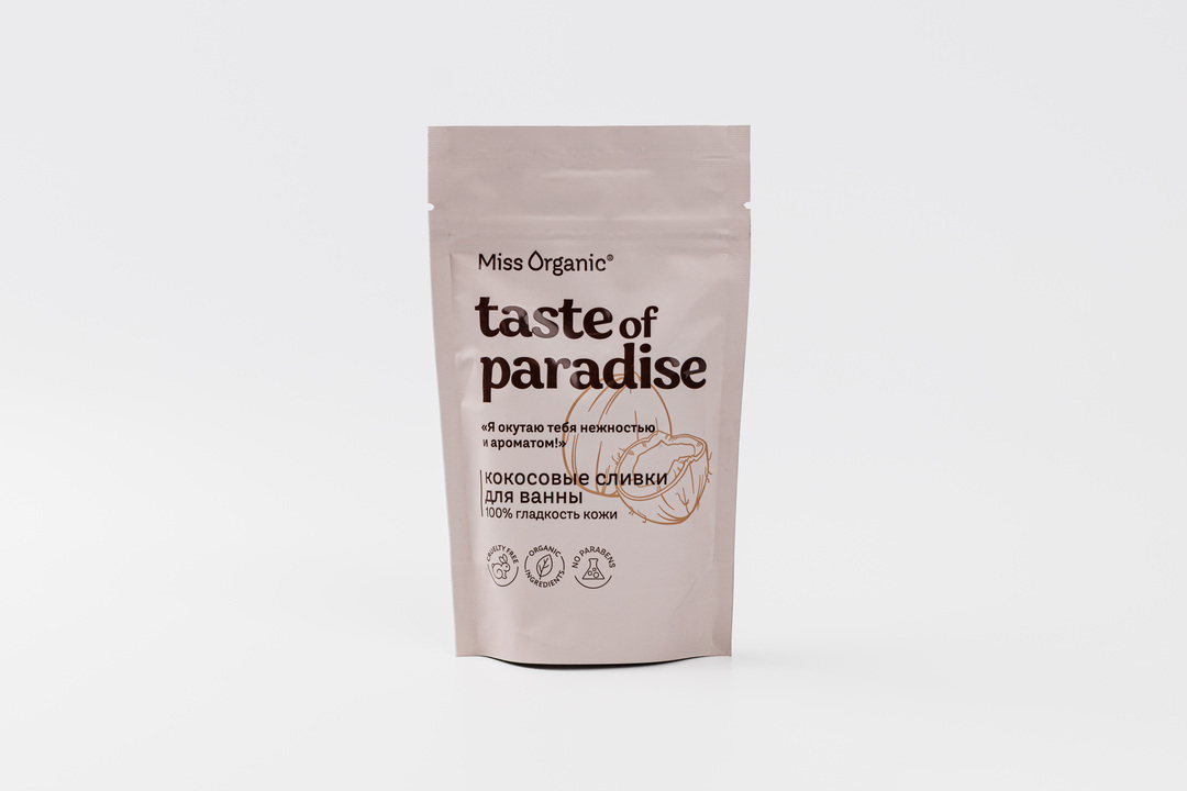 

Кокосовые сливки для ванны Miss Organic Taste of paradise 200 г
