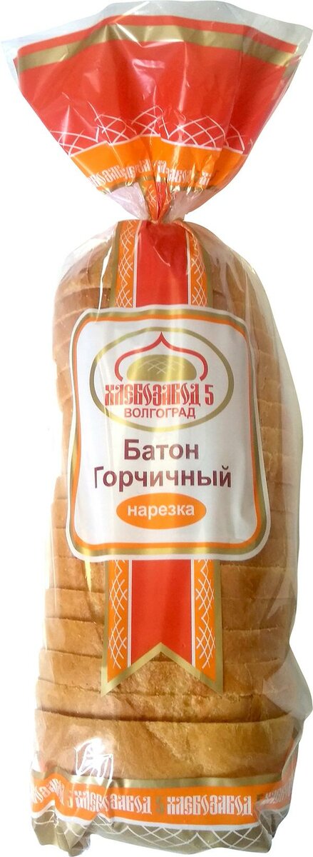 

Батон Хлебозавод №5 горчичный нарезка 350 г