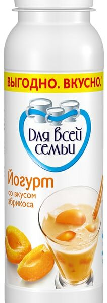 Йогурт Для Всей Семьи Абрикос 1% 270г