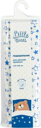 

Пододеяльник для детской кроватки Little Times 112 х 145 см бязь 1 шт. дизайн в ассортименте