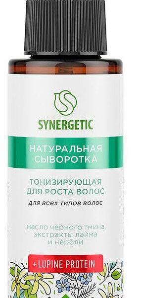 Cыворотка Synergetic Натуральная Тонизирующая для роста волос