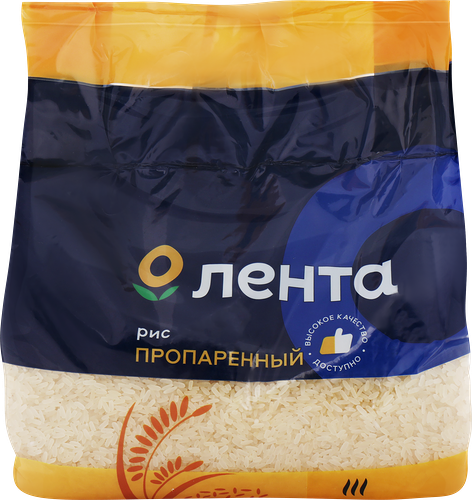 Рис длиннозерный ЛЕНТА пропаренный, высший сорт, 2кг