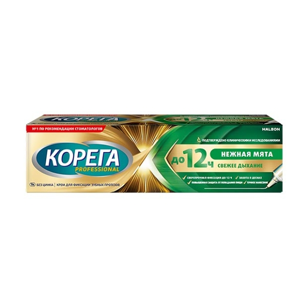Крем для фиксации Корега Professional Нежная мята 40 г