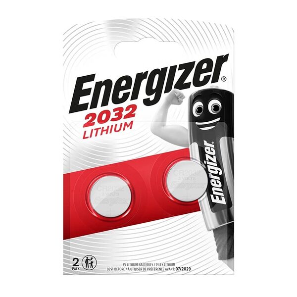 Батарейка литиевая 3V CR2032, Energizer, 2 шт., Индонезия