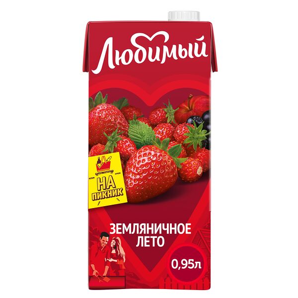 Напиток Земляничное Лето Любимый 0,95л