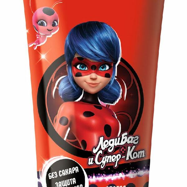 Зубная паста Леди Баг Спелая клубника 3+ 60 г