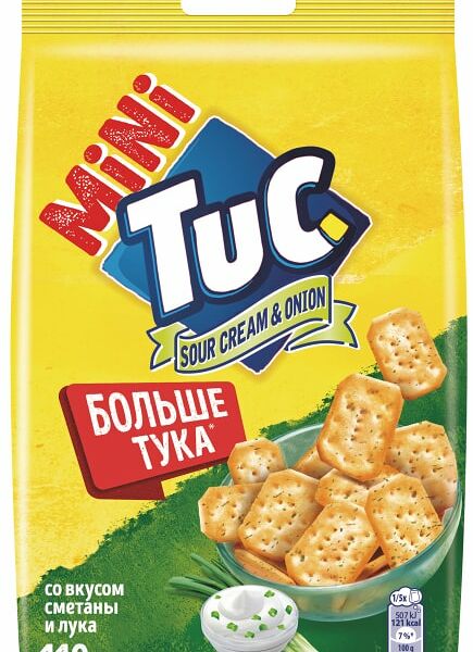 Крекер Tuc Mini Сметана-Лук 110г