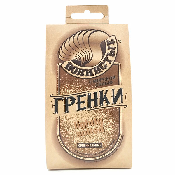 Гренки ржаные Волнистые Морская соль