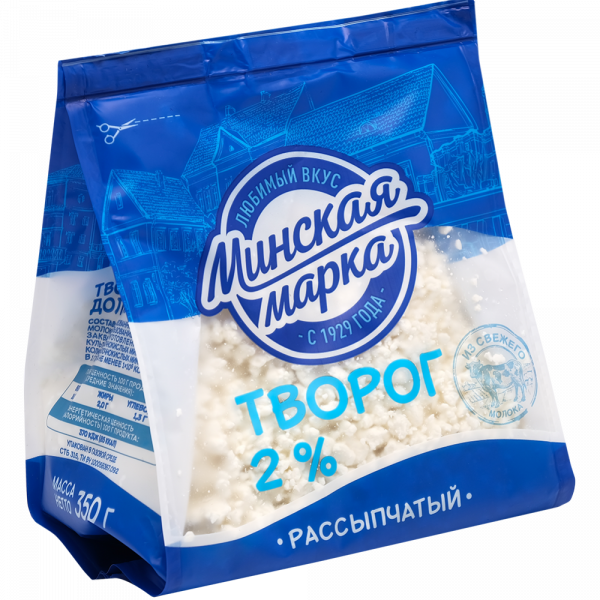 

Творог Минская марка 2% 350 г