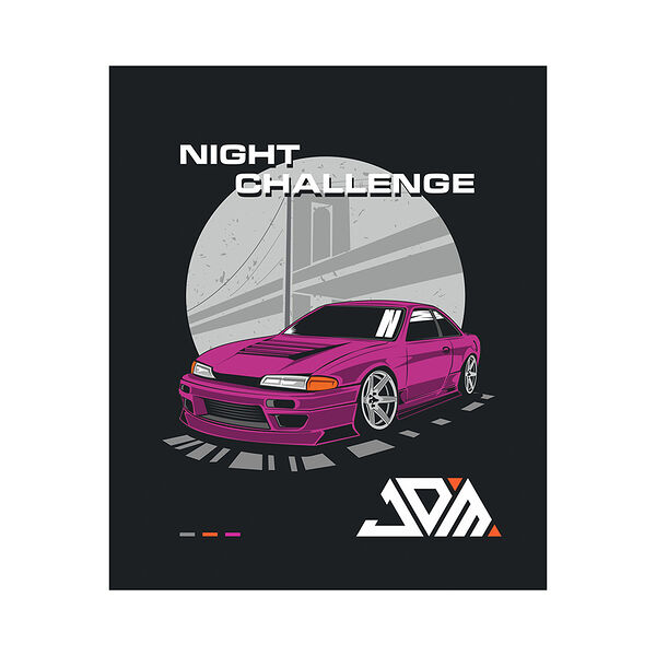 Тетрадь  48л клетка Машины JDM-2  арт 48.101