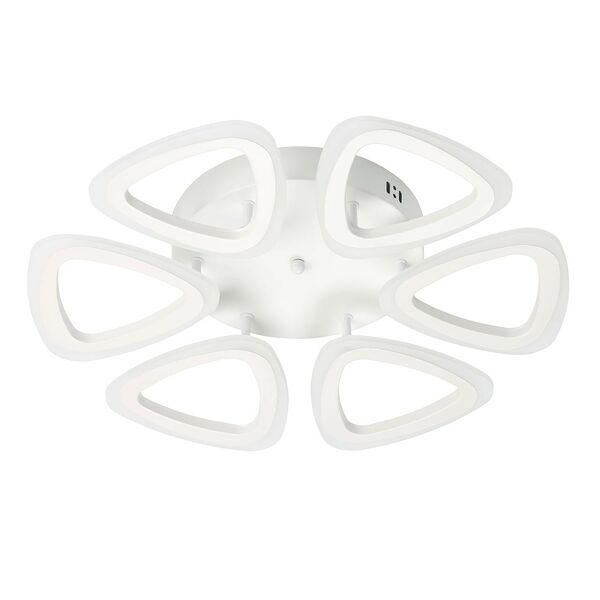 Светильник светодиодный Мадлен, 96 Вт, пульт, 53х53 см, 6 треугольников