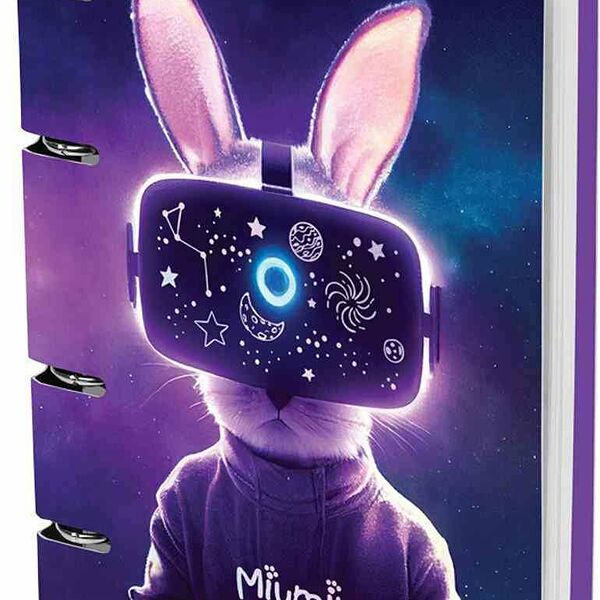 Тетрадь А5 в клетку на кольцах MeShu Miumiu, 100 листов