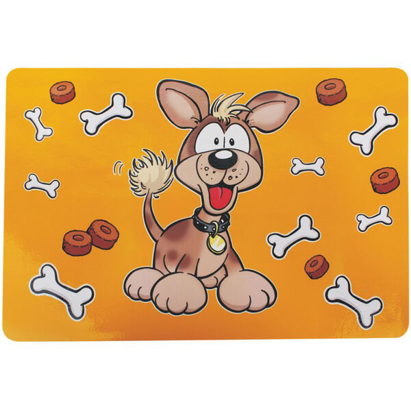 Коврик под миску FOXIE More bones 28х43см, полипропилен