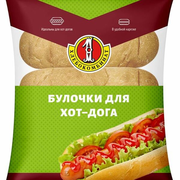Булочки Первый хлебокомбинат для хот-дога, 150г