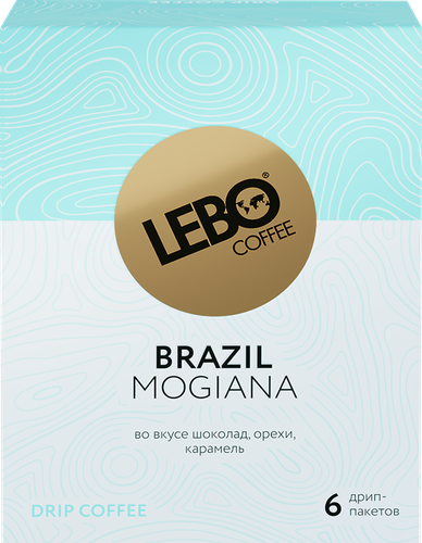 

Кофе молотый Lebo Mono Brazil Арабика натуральный жареный 63 г