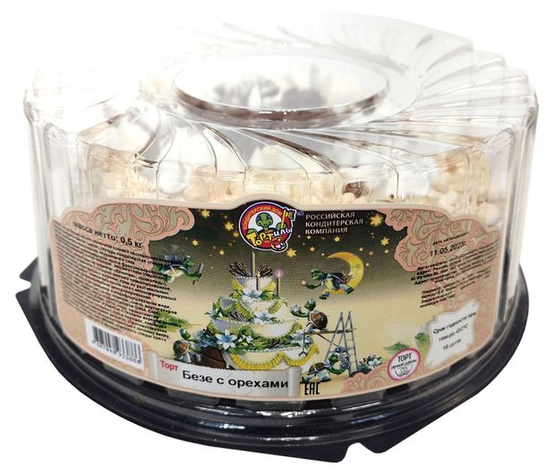 

Торт Кондитерский дом Тортилы Безе с орехами, 500 г