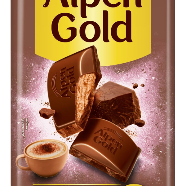 Шоколад Alpen Gold молочный капучино, 80 г