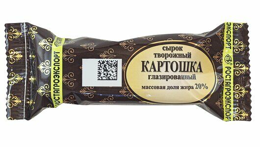 Сырок глазированный Ростагроэкспорт Картошка 20%