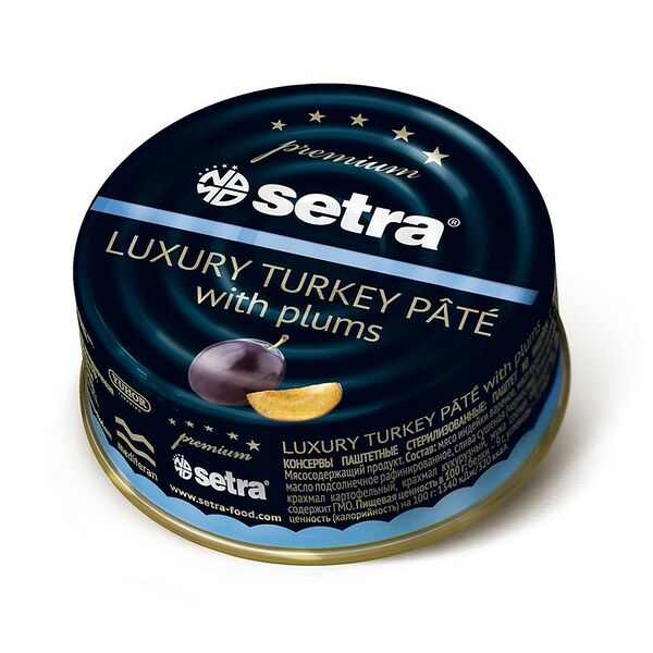 Паштет Setra из индейки с черносливом, 100г