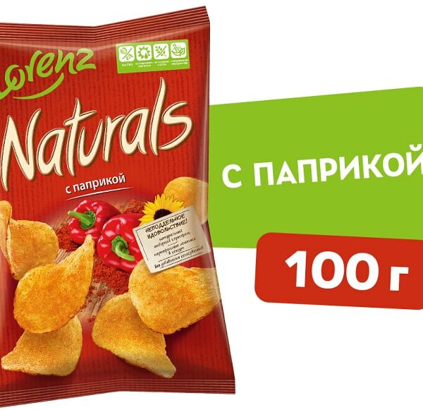 Чипсы Lorenz Naturals с паприкой 100г
