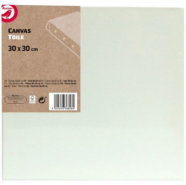 Холст АШАН Красная птица, 30х30 см