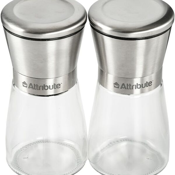 Набор мельниц для специй Attribute Spice Steel 2шт
