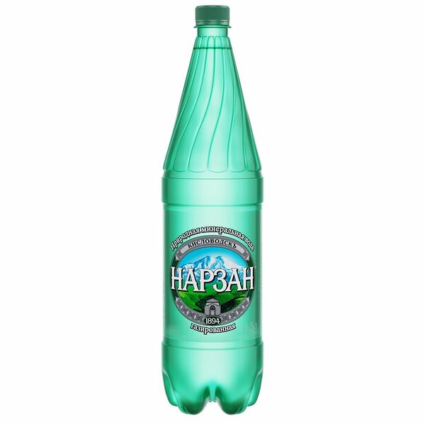 Вода минеральная Нарзан лечебно-столовая газированная 1.5 л