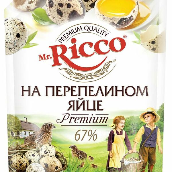 Майонез Mr.Ricco на перепелином яйце 67% 800мл