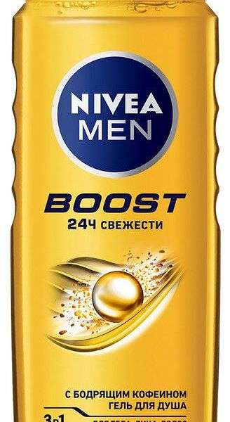 Гель для душа Nivea Men Boost 3в1 500 мл