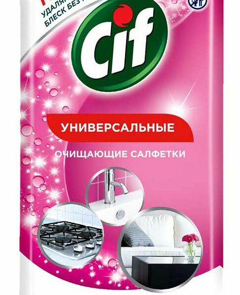 Влажные салфетки для очищения поверхностей Cif 30 шт