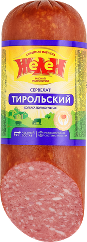 

Колбаса полукопченая Желен Сервелат Тирольский 350 г