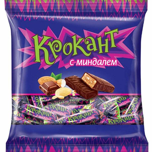 Конфеты шоколадные Крокант KDV с миндалём 180 г
