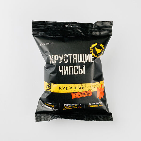 Хрустящие куриные чипсы с паприкой
