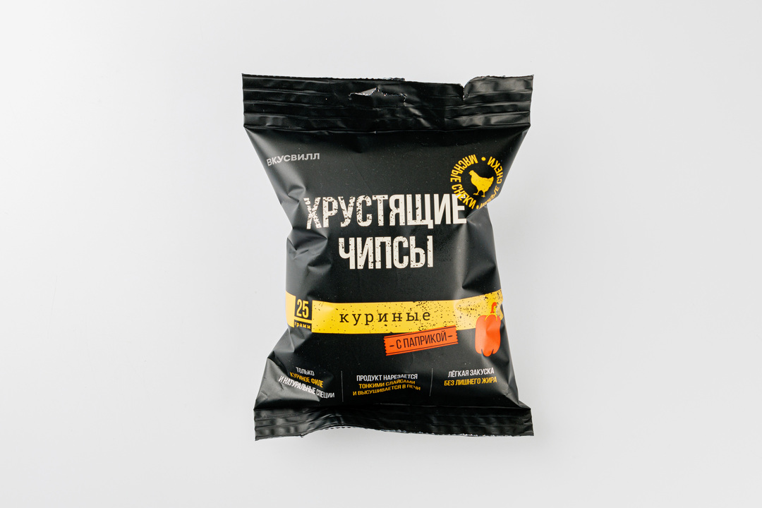 

Хрустящие куриные чипсы с паприкой