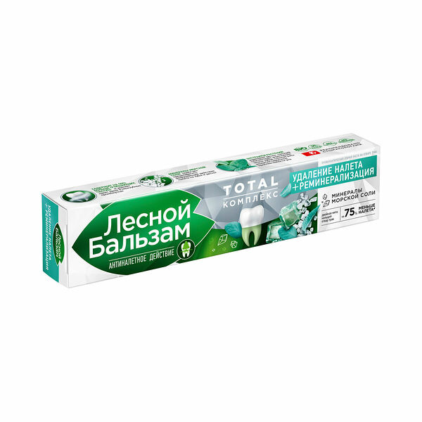 Зубная паста Лесной бальзам Total Комплекс Двойная мята на отваре трав 75 мл
