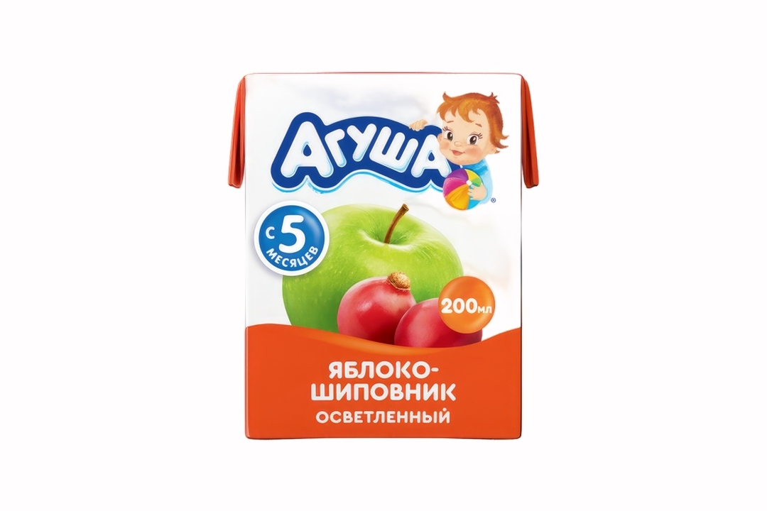 

Сок Агуша яблоко-шиповник осветленный с 5 месяцев, 200 мл