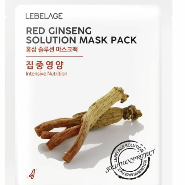 Маска тканевая для лица Lebelage с экстрактом красного женьшеня