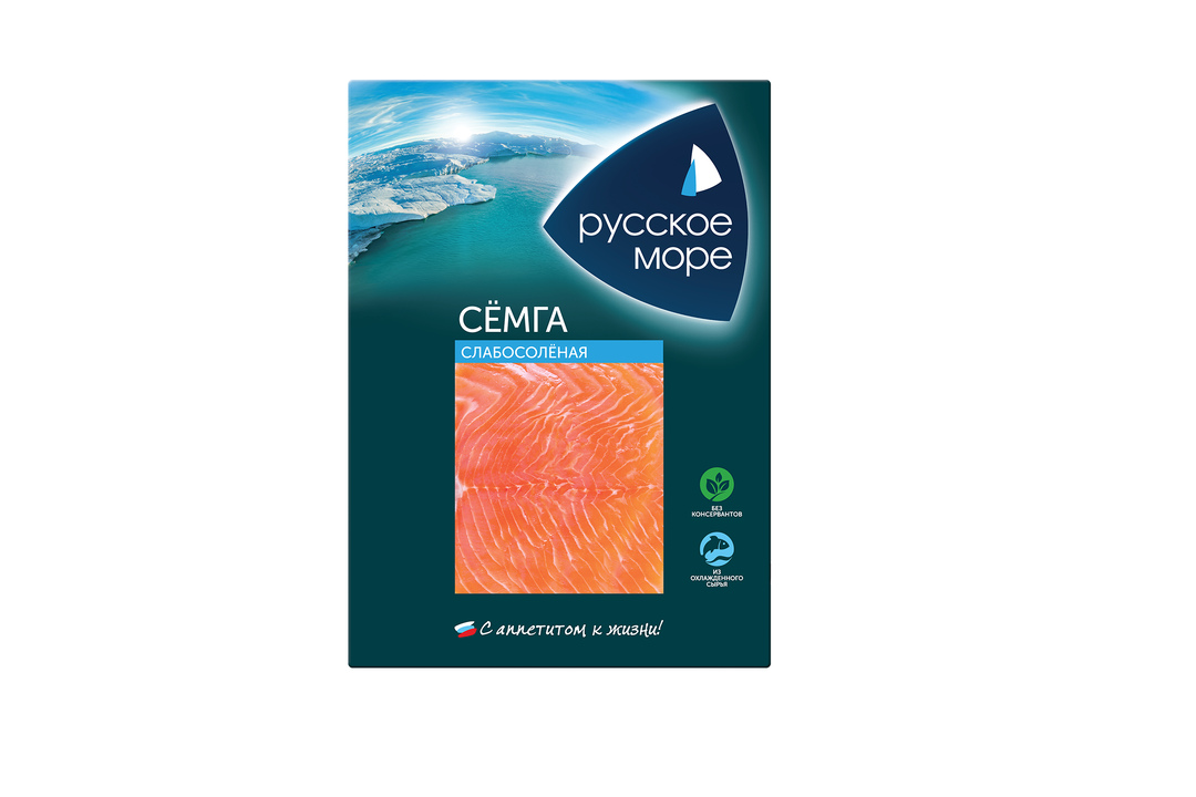 

Семга филе-ломтики Русское море слабосоленая 120 г