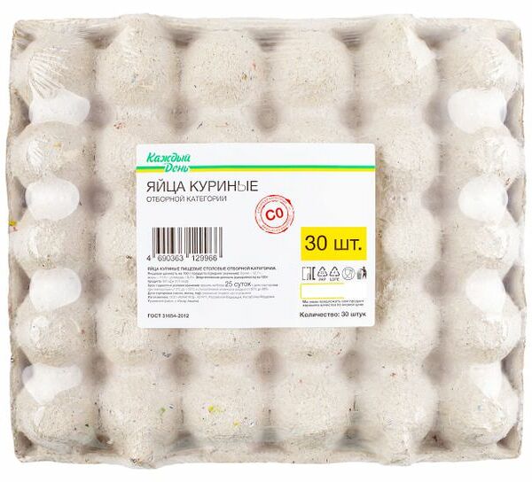 Яйца куриные Каждый день СО 30 шт