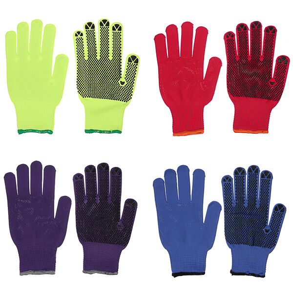 Inbloom перчатки садовые c пвх точкой, полиэстер, р.10, 26см, в ассортименте