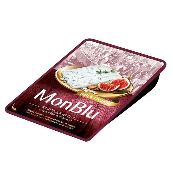 Сыр MonBlu сливочный с голубой благородной плесенью 60%