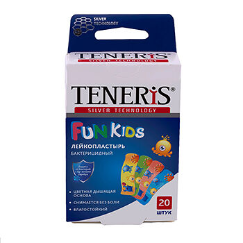 Лейкопластырь TENERIS Fun Kids бактерицидный 20 шт